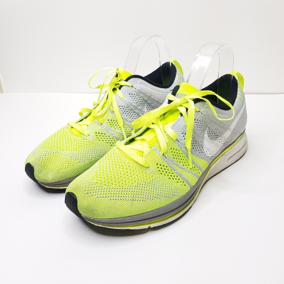 nike flyknit trainer volt white